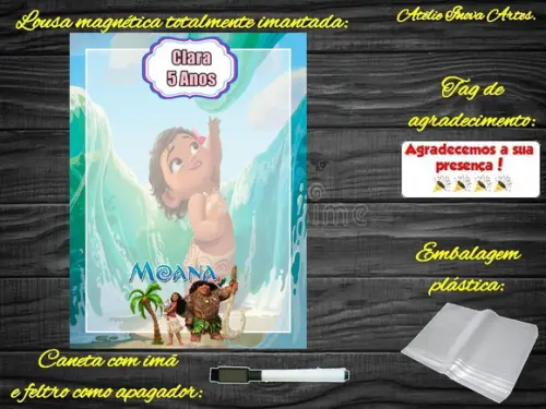 Lousa Magnética Moana com Embalagem