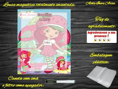 Lousa Magnética Moranguinho com Embalagem