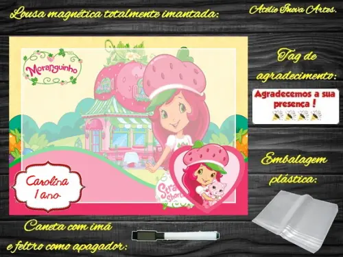 Lousa Magnética Moranguinho com Embalagem