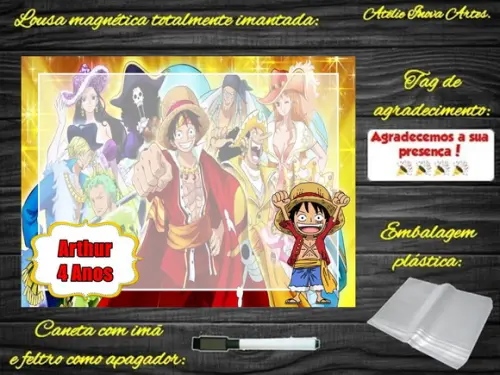 Lousa Magnética One Piece com Embalagem