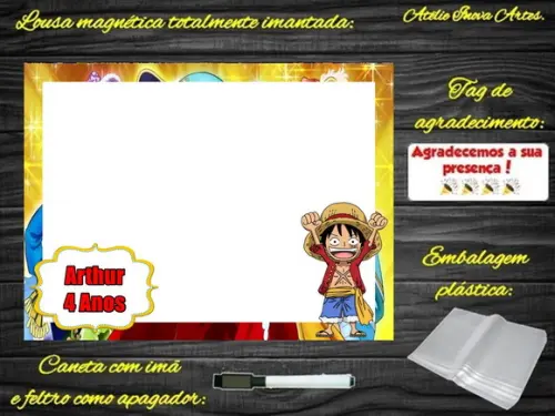 Lousa Magnética One Piece com Embalagem