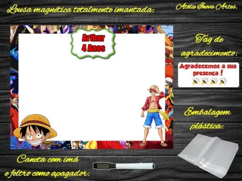 Lousa Magnética One Piece com Embalagem