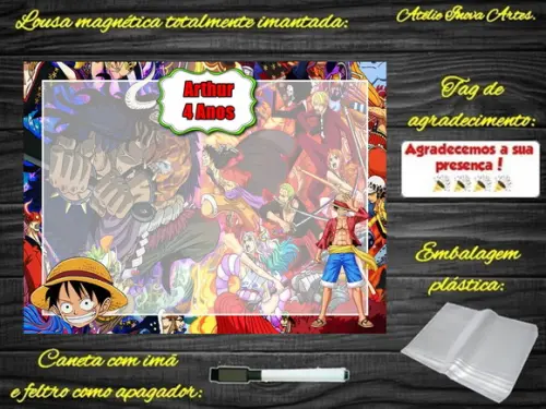 Lousa Magnética One Piece com Embalagem
