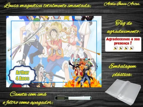 Lousa Magnética One Piece com Embalagem