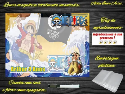 Lousa Magnética One Piece com Embalagem
