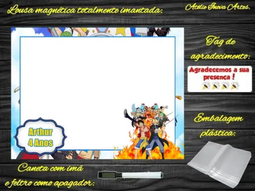Lousa Magnética One Piece com Embalagem