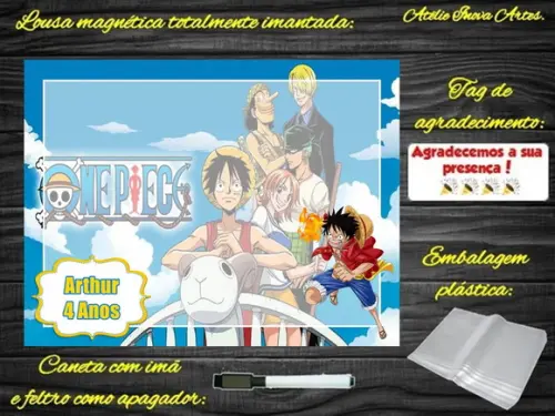 Lousa Magnética One Piece com Embalagem