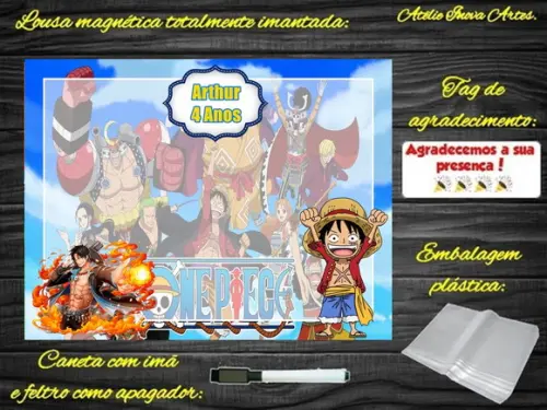 Lousa Magnética One Piece com Embalagem