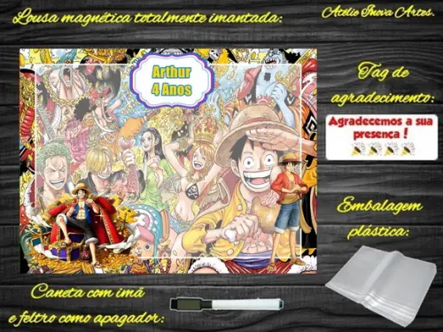 Lousa Magnética One Piece com Embalagem