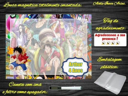 Lousa Magnética One Piece com Embalagem