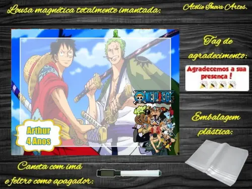 Lousa Magnética One Piece com Embalagem