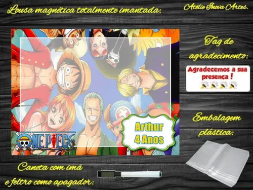 Lousa Magnética One Piece com Embalagem