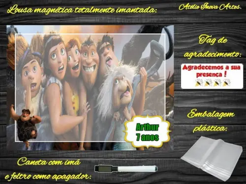 Lousa Magnética os Croods com Embalagem