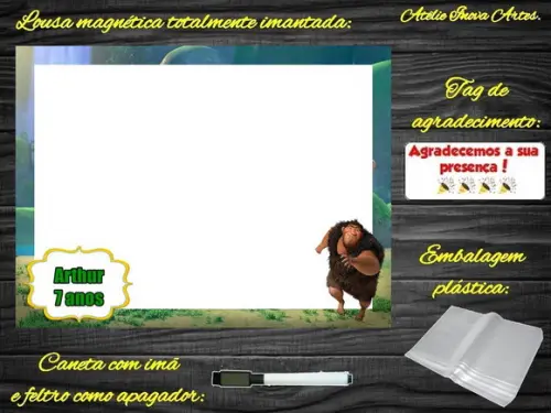 Lousa Magnética os Croods com Embalagem