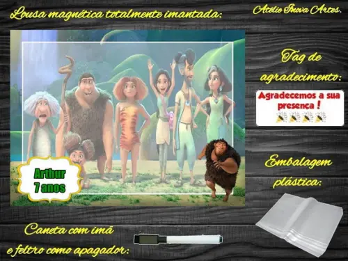 Lousa Magnética os Croods com Embalagem
