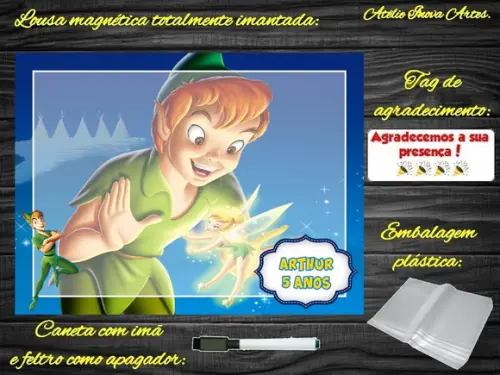 Lousa Magnética Peter Pan com Embalagem