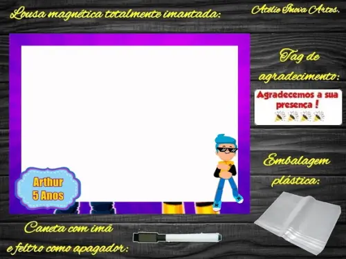 Lousa Magnética Pk Xd com Embalagem