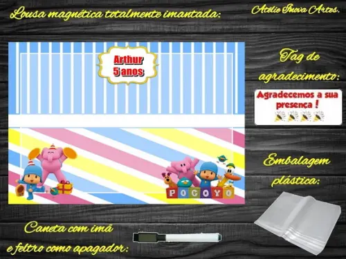 Lousa Magnética Pocoyo com Embalagem