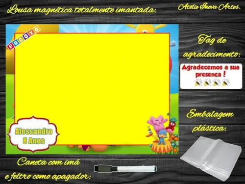 Lousa Magnética Pocoyo com Embalagem