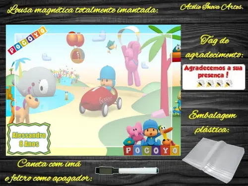 Lousa Magnética Pocoyo com Embalagem