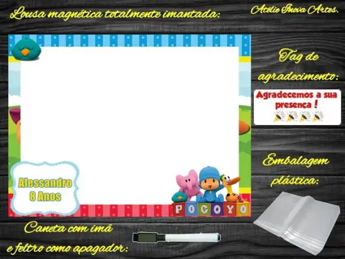 Lousa Magnética Pocoyo com Embalagem