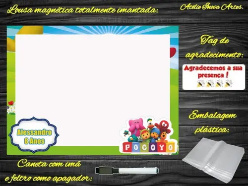 Lousa Magnética Pocoyo com Embalagem