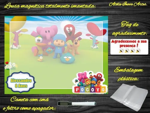 Lousa Magnética Pocoyo com Embalagem