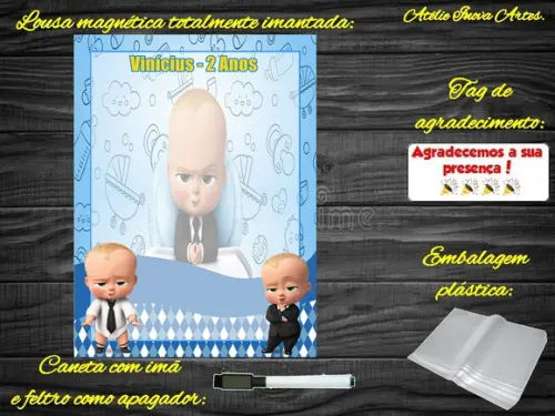Lousa Magnética Poderoso Chefinho com Embalagem