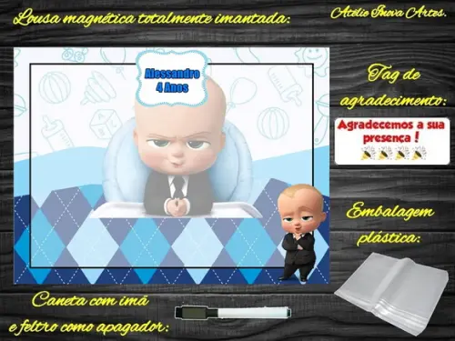 Lousa Magnética Poderoso Chefinho com Embalagem