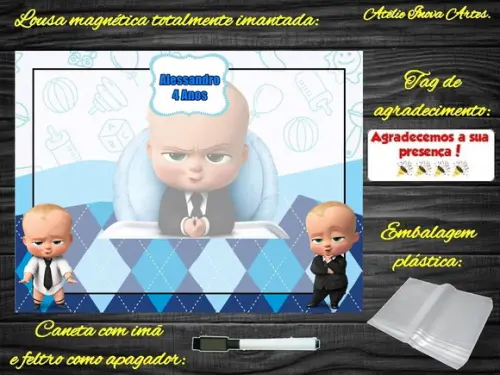 Lousa Magnética Poderoso Chefinho com Embalagem