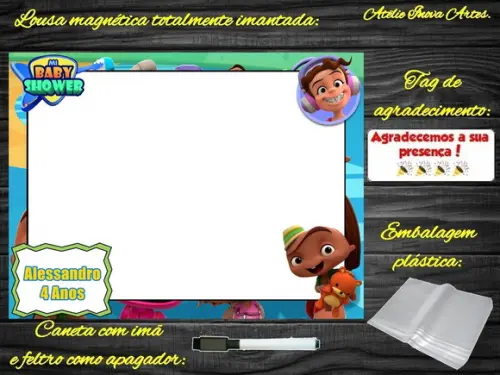 Lousa Magnética Power Rockers com Embalagem