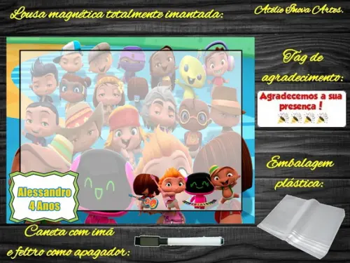 Lousa Magnética Power Rockers com Embalagem