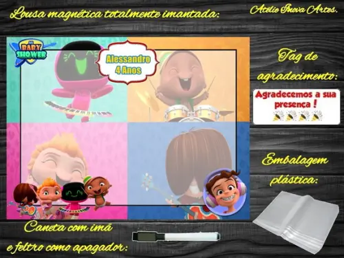 Lousa Magnética Power Rockers com Embalagem