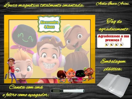 Lousa Magnética Power Rockers com Embalagem
