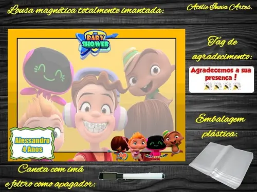 Lousa Magnética Power Rockers com Embalagem