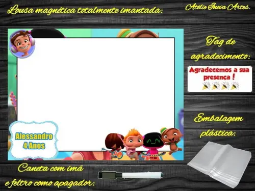Lousa Magnética Power Rockers com Embalagem