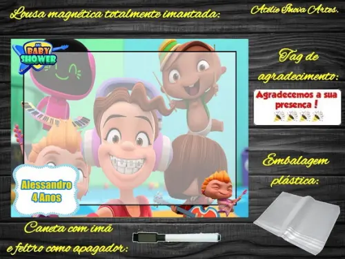 Lousa Magnética Power Rockers com Embalagem