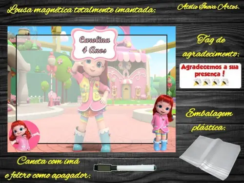 Lousa Magnética Rainbow Ruby com Embalagem