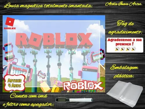 Lousa Magnética Roblox com Embalagem