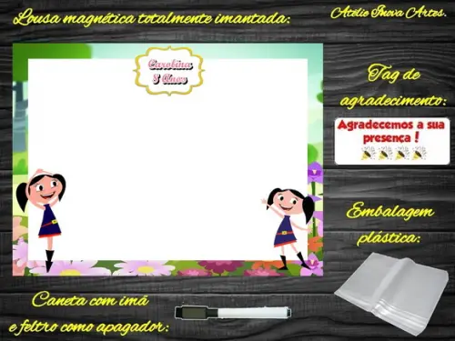Lousa Magnética Show da Luna com Embalagem