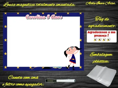 Lousa Magnética Show da Luna com Embalagem