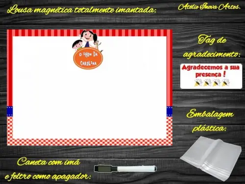 Lousa Magnética Show da Luna com Embalagem