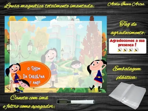 Lousa Magnética Show da Luna com Embalagem