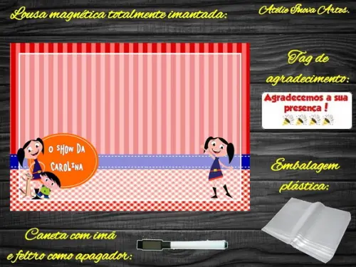 Lousa Magnética Show da Luna com Embalagem