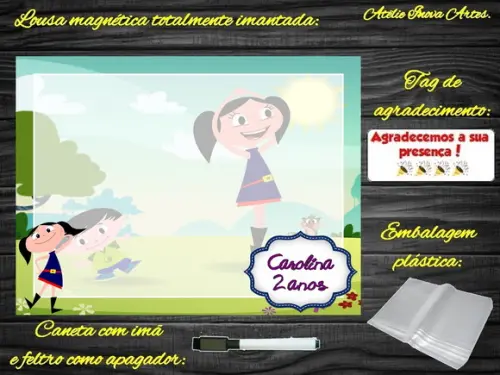 Lousa Magnética Show da Luna com Embalagem