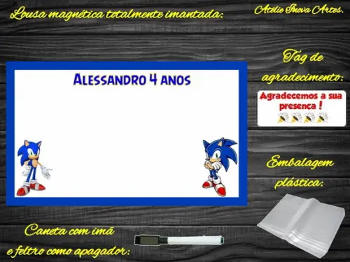 Lousa Magnética Sonic com Embalagem