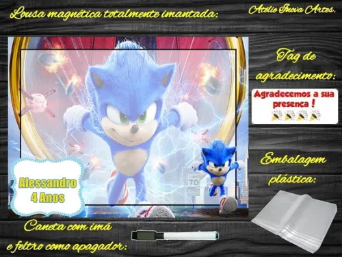 Lousa Magnética Sonic com Embalagem
