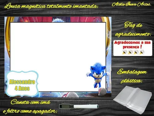 Lousa Magnética Sonic com Embalagem