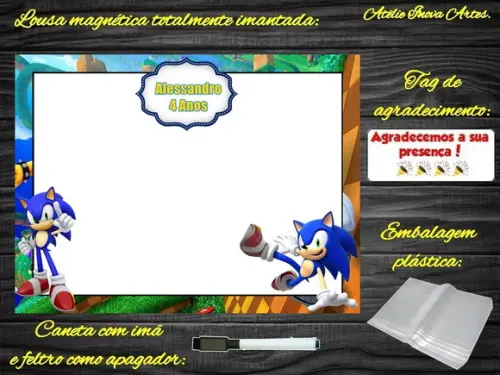 Lousa Magnética Sonic com Embalagem