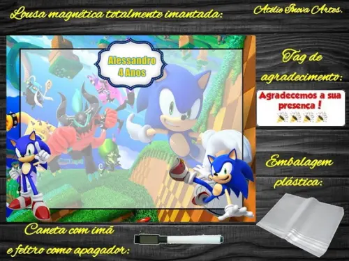 Lousa Magnética Sonic com Embalagem